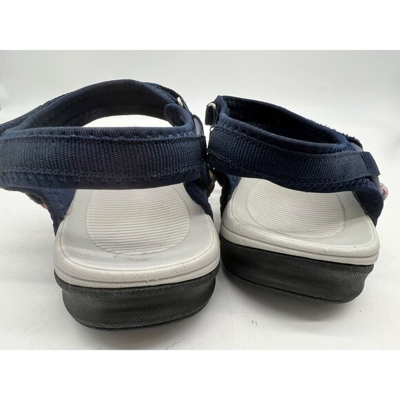 MEGNYA Strappy Sandals Womens 39/8.5 Navy Casual Walking Braided Comfort - Picture 9 of 15